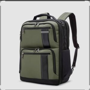 Samsonite Olive Green and Black Business Backpack